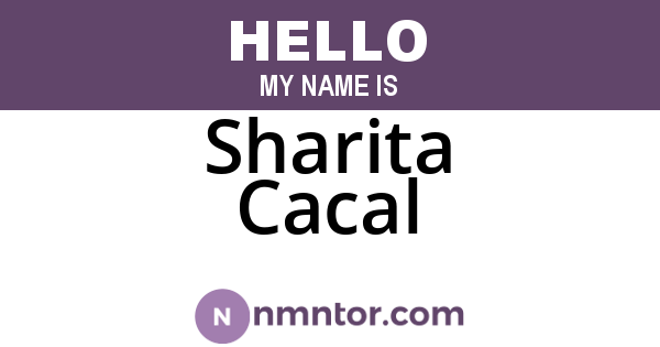 Sharita Cacal