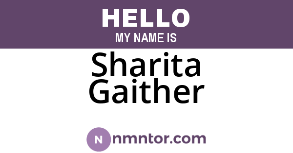 Sharita Gaither