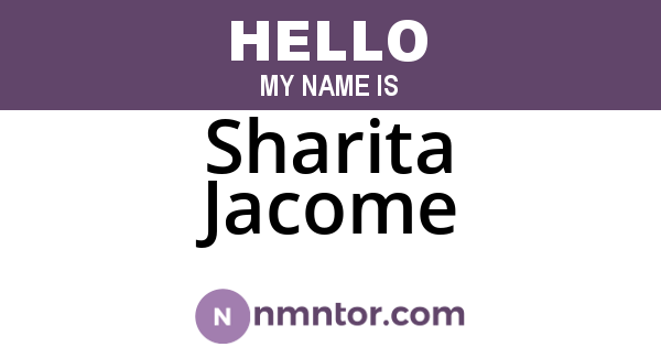 Sharita Jacome