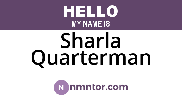 Sharla Quarterman