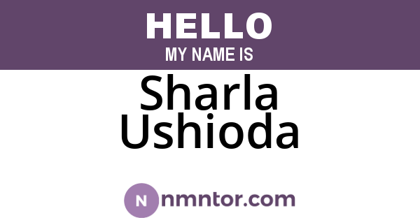 Sharla Ushioda