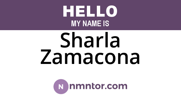 Sharla Zamacona