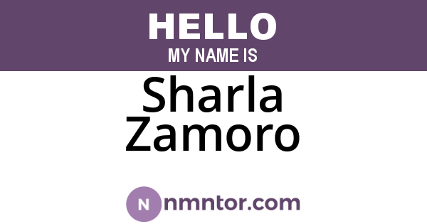 Sharla Zamoro