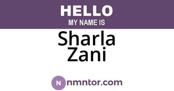 Sharla Zani
