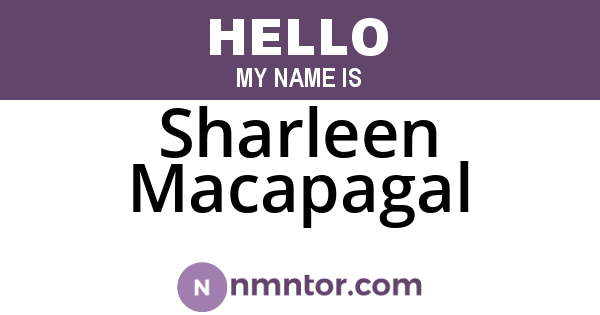 Sharleen Macapagal