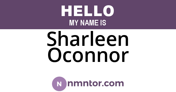 Sharleen Oconnor