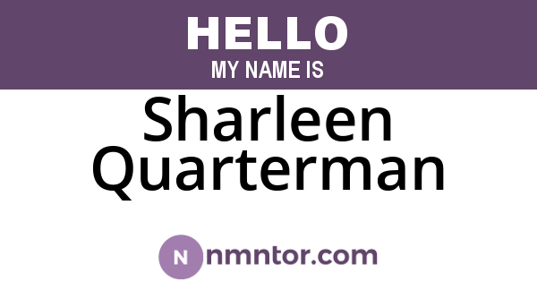 Sharleen Quarterman