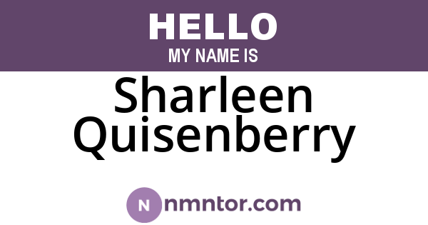 Sharleen Quisenberry