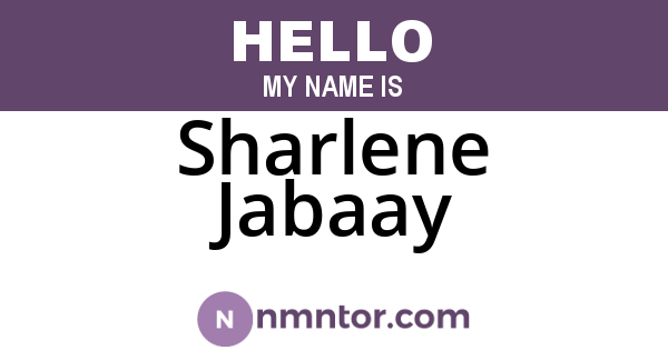 Sharlene Jabaay