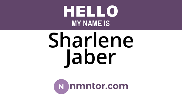 Sharlene Jaber