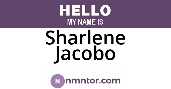 Sharlene Jacobo