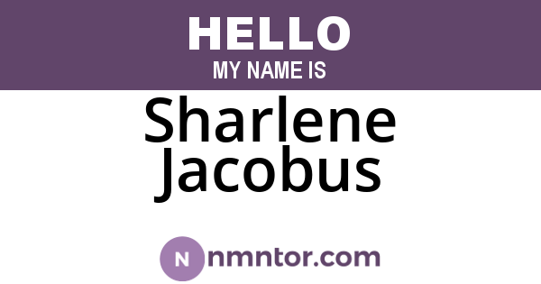 Sharlene Jacobus