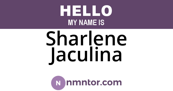 Sharlene Jaculina