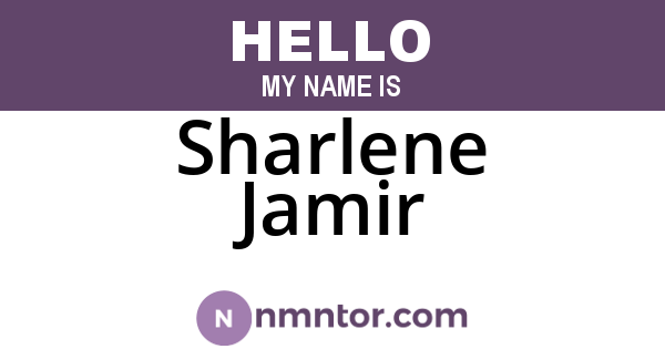 Sharlene Jamir