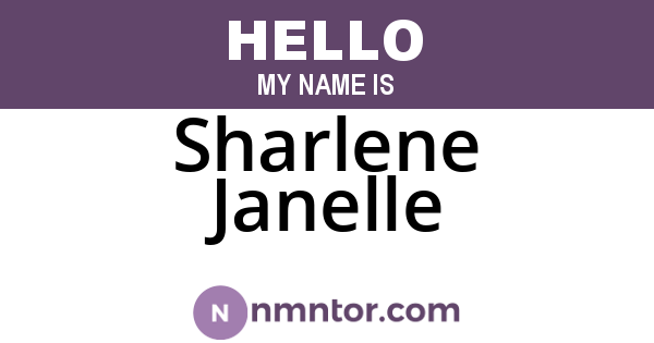 Sharlene Janelle