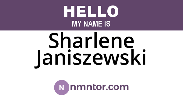 Sharlene Janiszewski