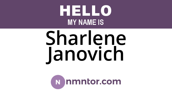 Sharlene Janovich