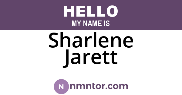 Sharlene Jarett
