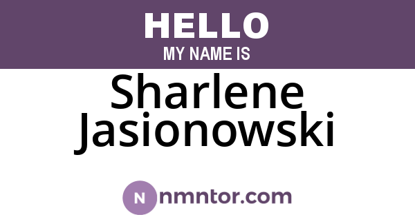 Sharlene Jasionowski