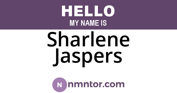 Sharlene Jaspers