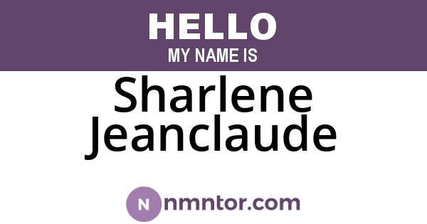 Sharlene Jeanclaude