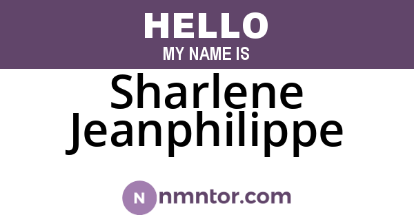 Sharlene Jeanphilippe