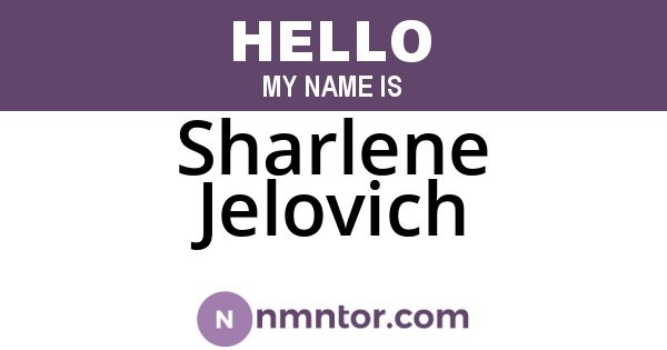 Sharlene Jelovich