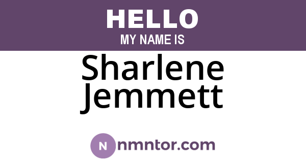 Sharlene Jemmett