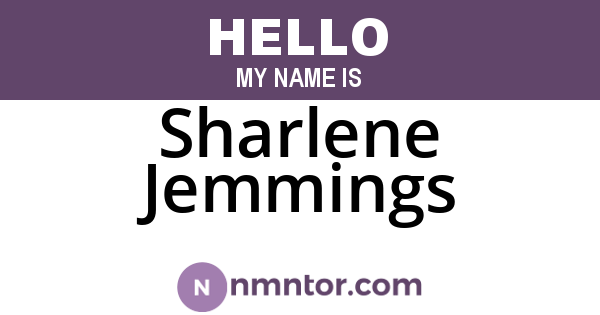 Sharlene Jemmings