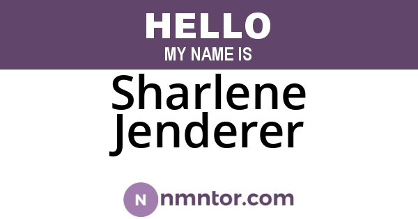 Sharlene Jenderer