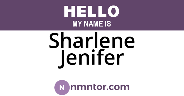 Sharlene Jenifer