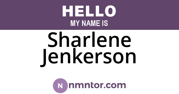 Sharlene Jenkerson