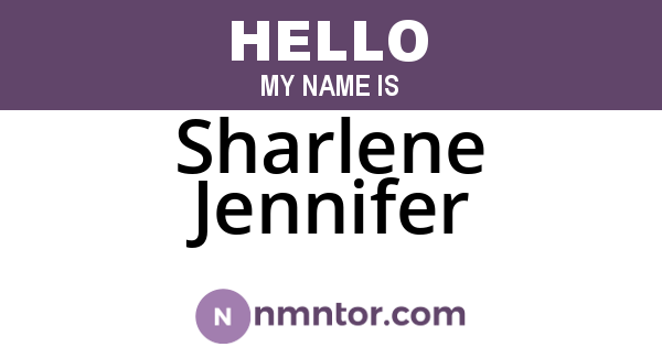 Sharlene Jennifer