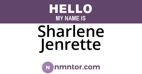 Sharlene Jenrette