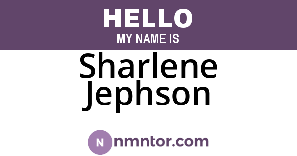 Sharlene Jephson