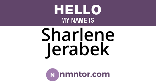 Sharlene Jerabek