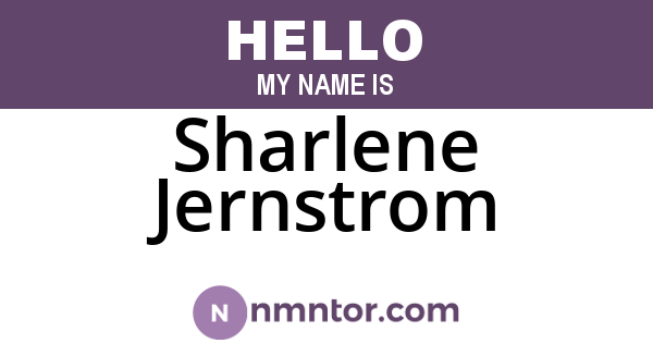 Sharlene Jernstrom