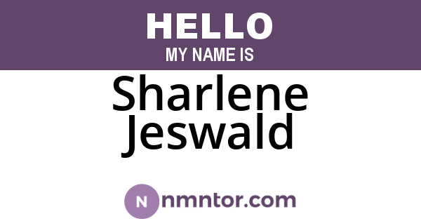 Sharlene Jeswald