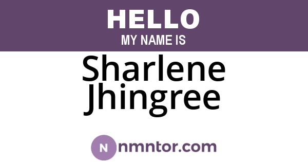 Sharlene Jhingree