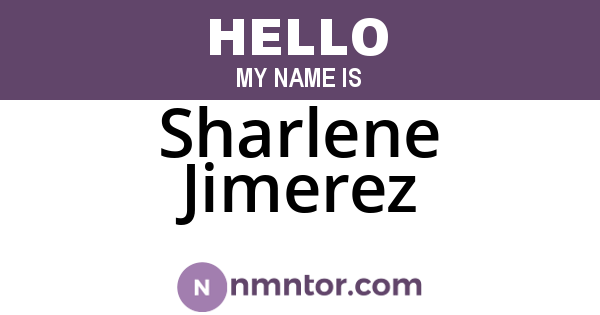 Sharlene Jimerez