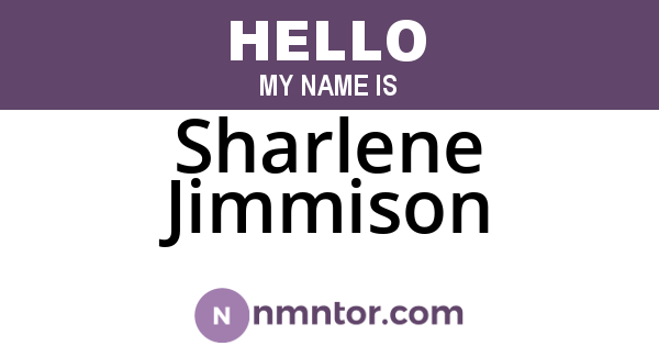 Sharlene Jimmison