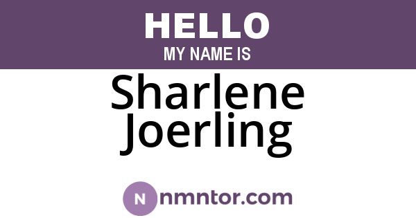 Sharlene Joerling