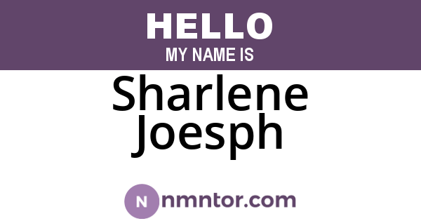 Sharlene Joesph