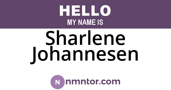 Sharlene Johannesen