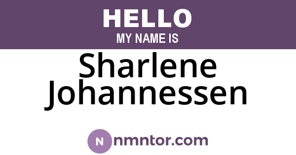 Sharlene Johannessen