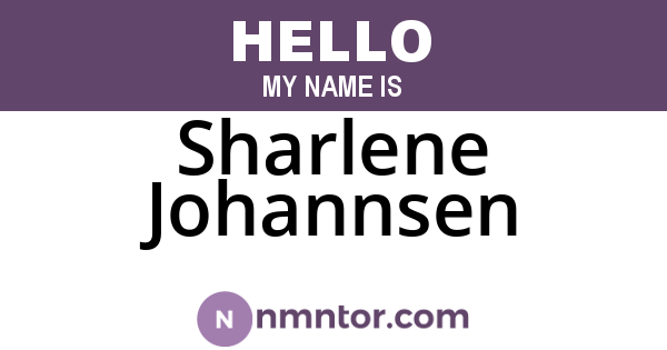 Sharlene Johannsen