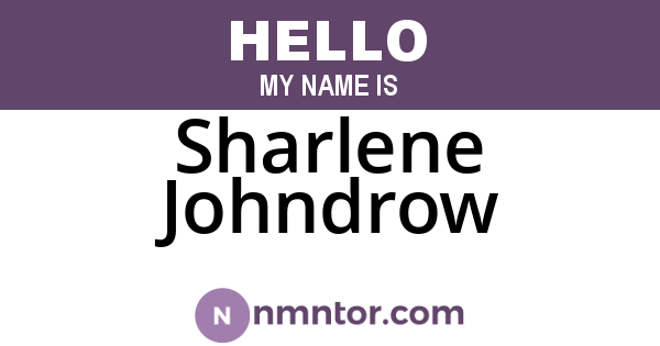 Sharlene Johndrow