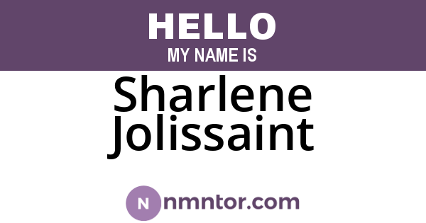 Sharlene Jolissaint