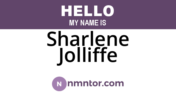 Sharlene Jolliffe