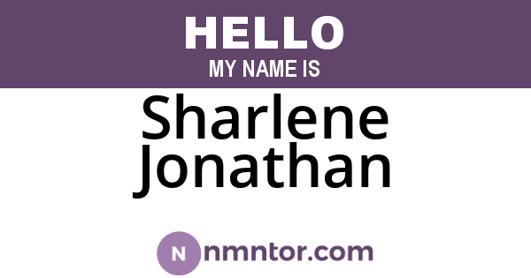 Sharlene Jonathan
